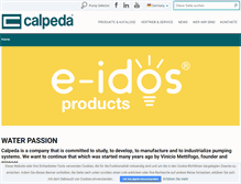 Tablet Screenshot of de.calpeda.com