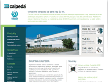 Tablet Screenshot of calpeda.cz