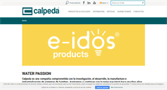 Desktop Screenshot of es.calpeda.com
