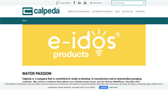 Desktop Screenshot of calpeda.com