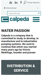 Mobile Screenshot of calpeda.com