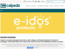 Tablet Screenshot of it.calpeda.com